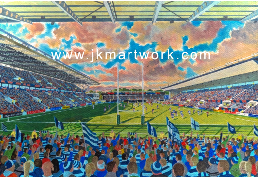Ashton Gate Stadium Fine Art Print - Bristol Bears Rugby Union Ashton Gate Stadium Fine Art Print - Bristol Bears Rugby Union